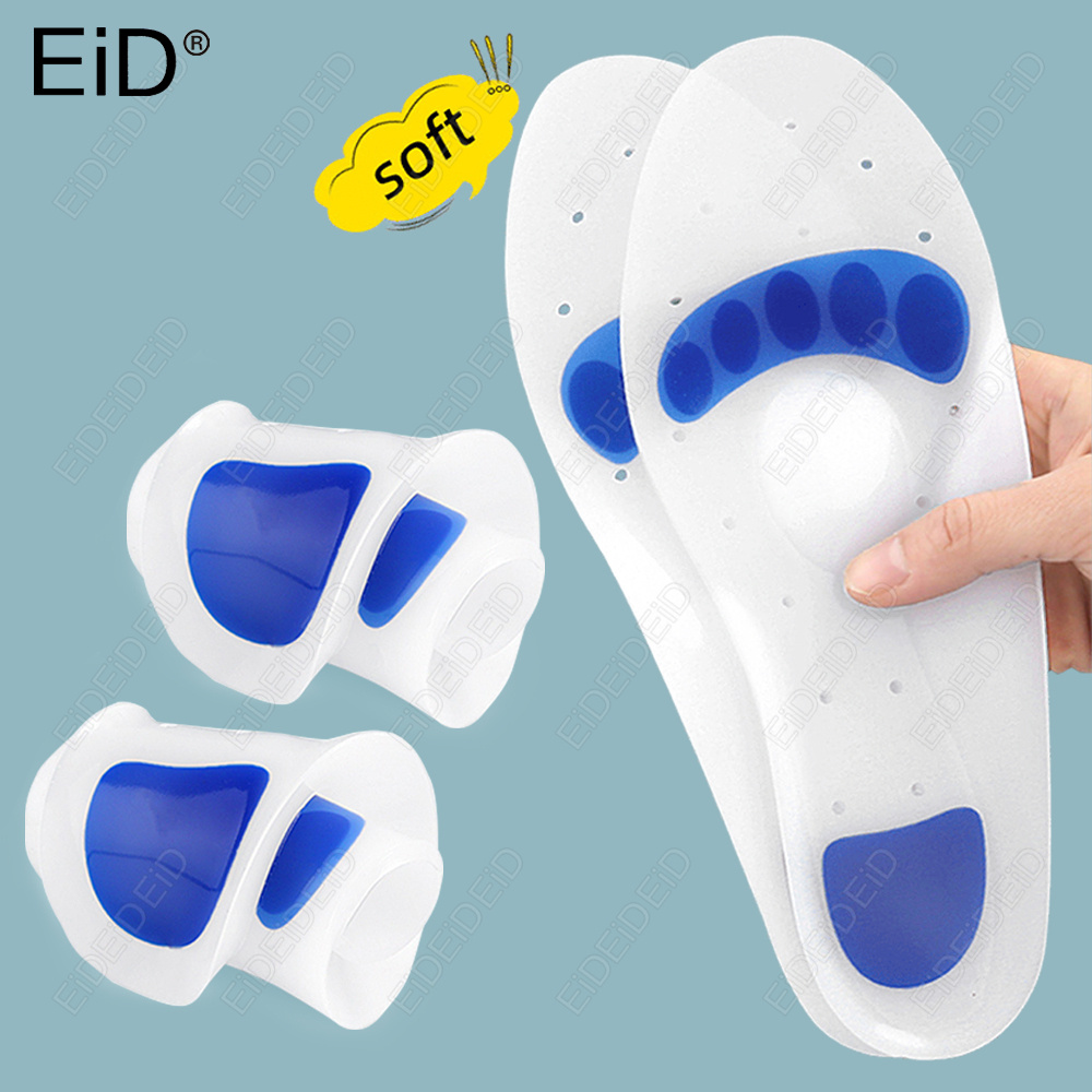 Men'S Shoes Plantar Fasciitis - EID Orthopedische siliconen gel inlegzolen platvoetboogondersteuning