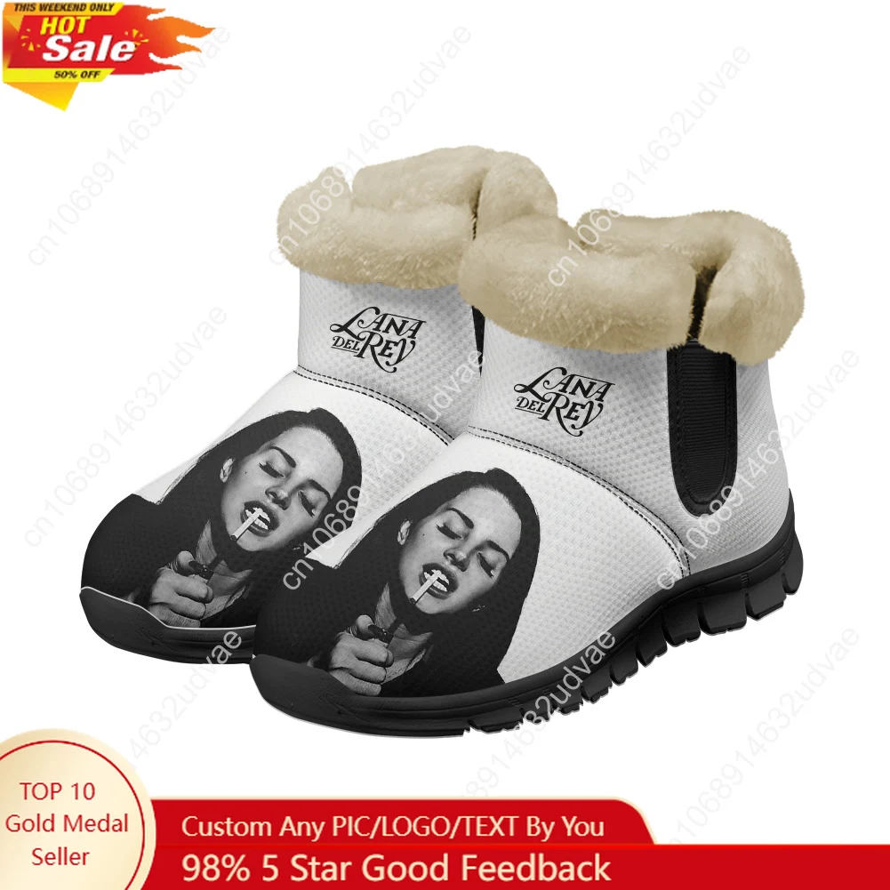 Men Shoes Black - Lana Del Rey Singer Pluche schoenen