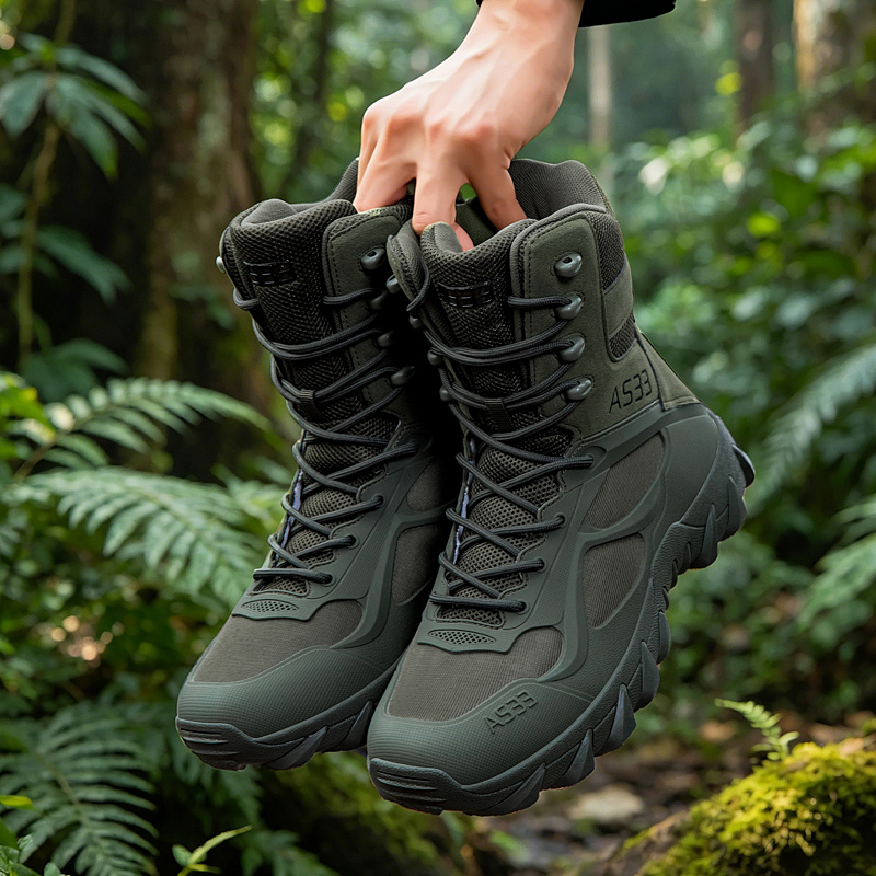 Men'S Shoes Zipper - Heren Tactische Laars Casual Ultralichte Training