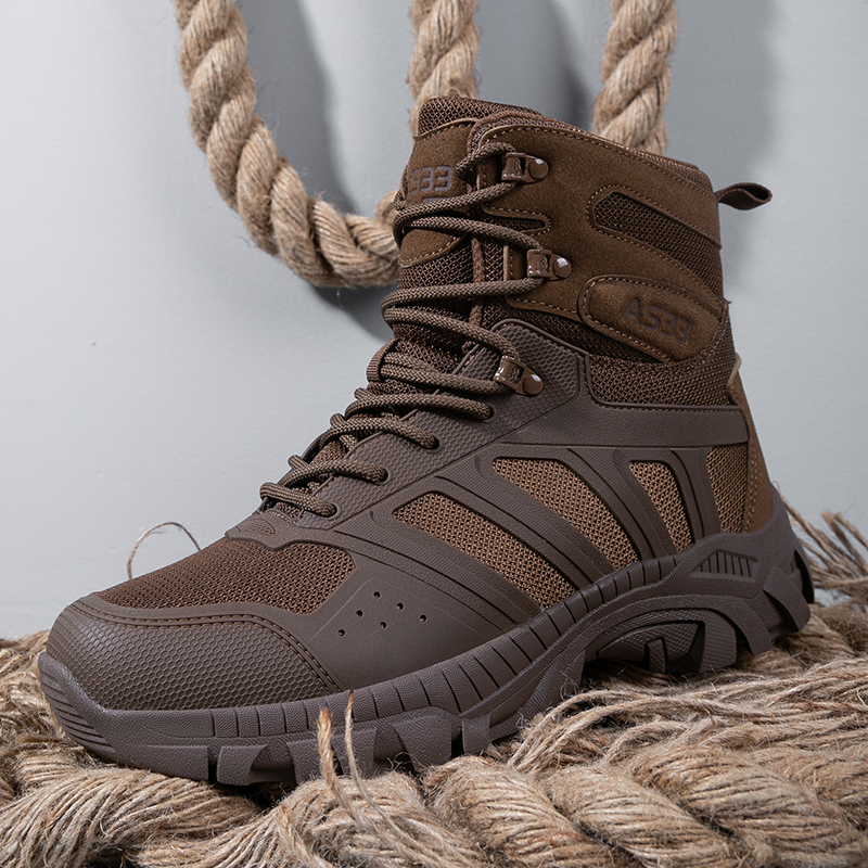 Men'S Shoes Zipper - Mannen Tactische Laarzen Lace Up Woestijn