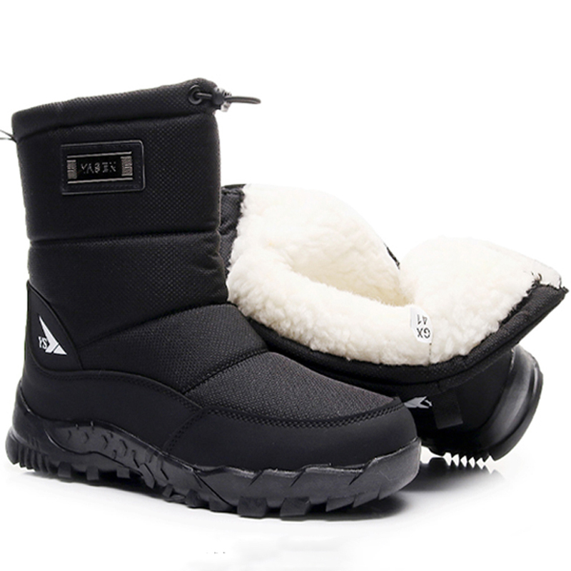 Men'S Shoes Zipper - Warme winter pluche snowboots heren dames