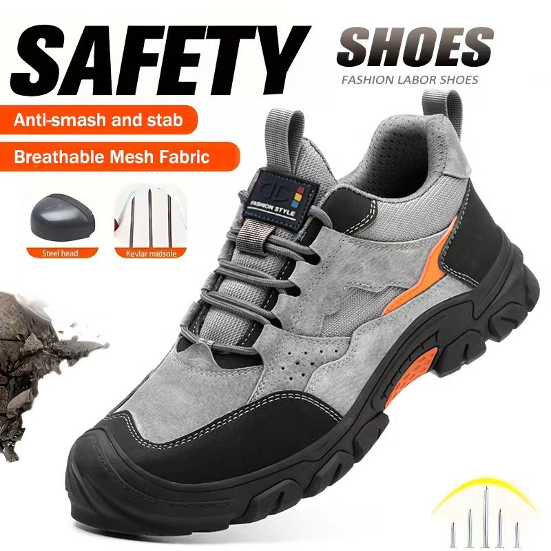 Work Boot Steel Toe - Anti-smash lekbestendige functionele schoenen Veiligheidsschoenen Heren