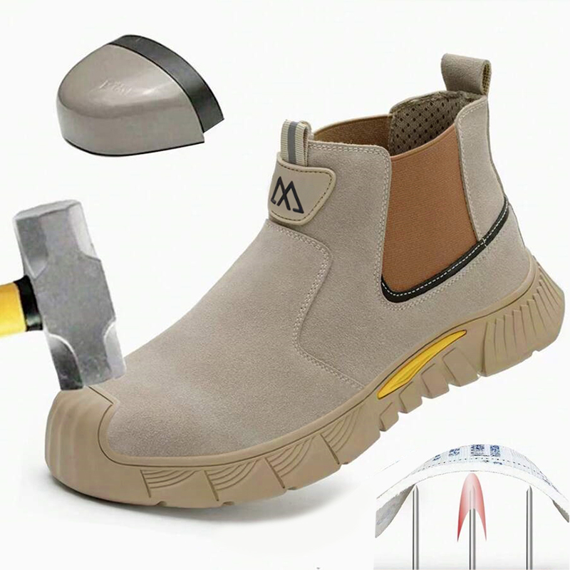Men'S Shoes For Work - Slijtvaste, duurzame werkschoenen met stalen neus