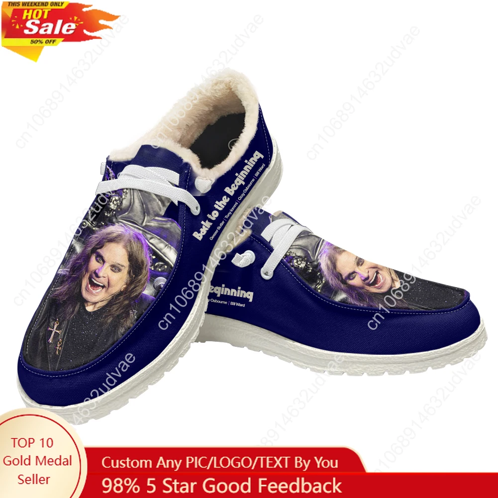 Men Shoes Casual - Ozzy Osbourne 1948-2025 Pluche Loafers Heren