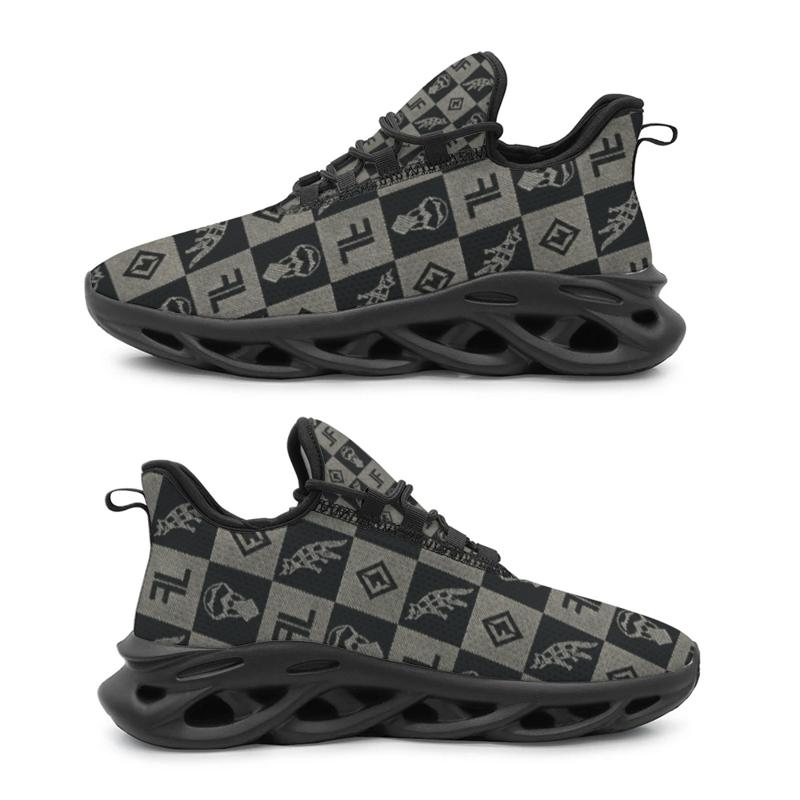 Men Shoes Runners - Dames Heren Hardloopschoenen Sportschoenen, Schaakbordpatroon, Stijlvol