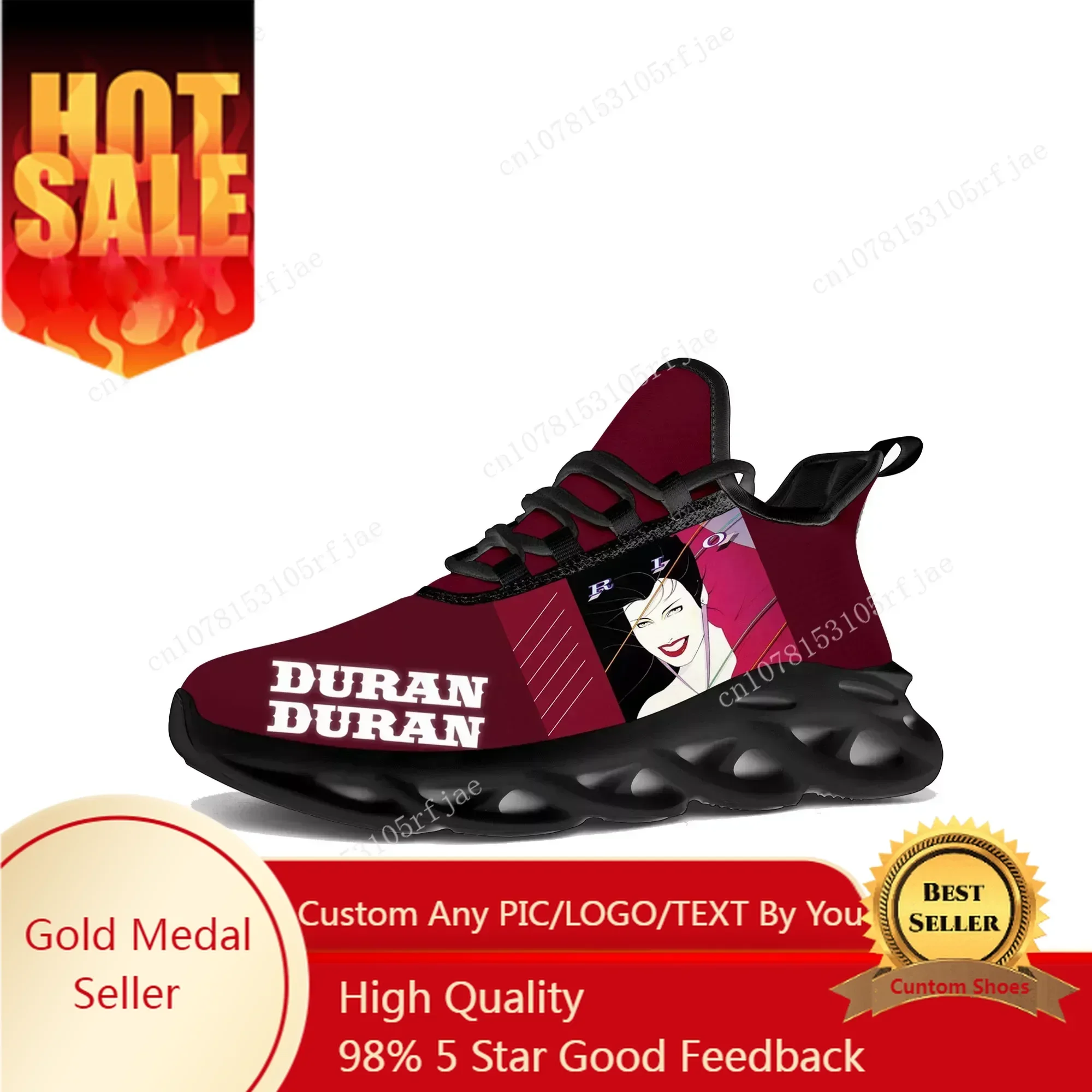 Men Shoes Black - Duran Duran Flats Sneakers Heren Dames
