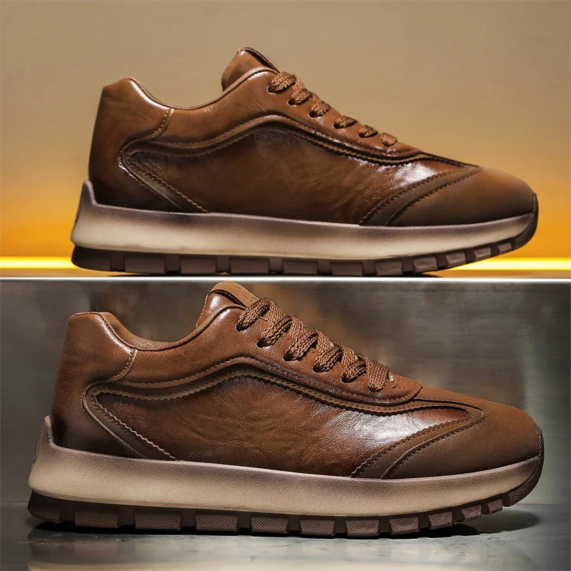 Men Shoes Runners - Luxe herensneakers Alle seizoenen lederen casual