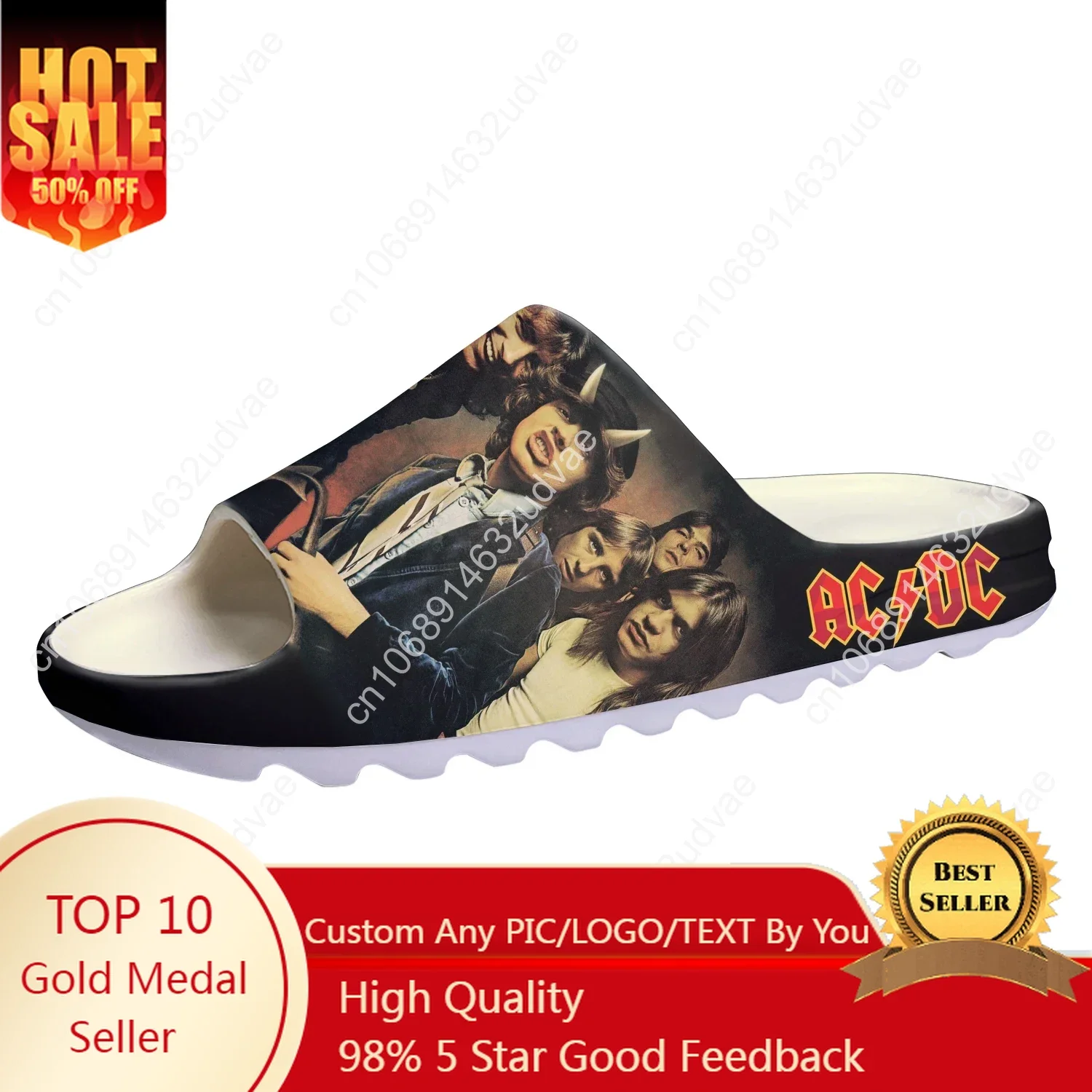 Men'S Shoes Dc - AC Rock Band zachte zool slippers,