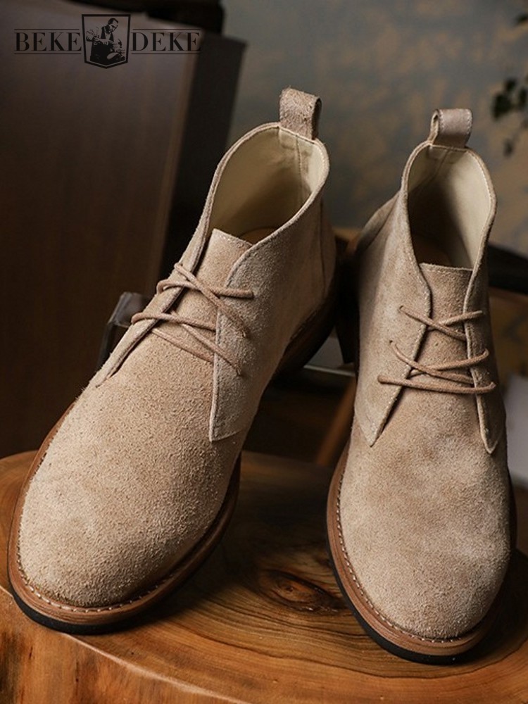 Men'S Shoes For Work - Mode Veelzijdige Mannelijke Veterschoenen Kleurblok Koe