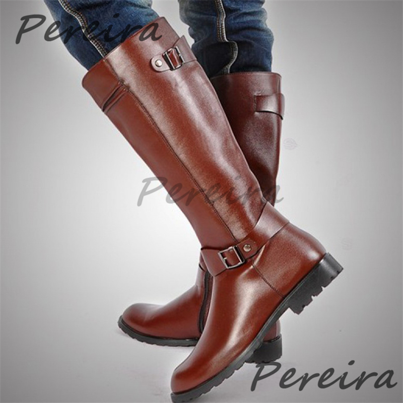 Herfst Winter Retro Knie Hoge  - Men'S Shoes Zipper recensie en prijs