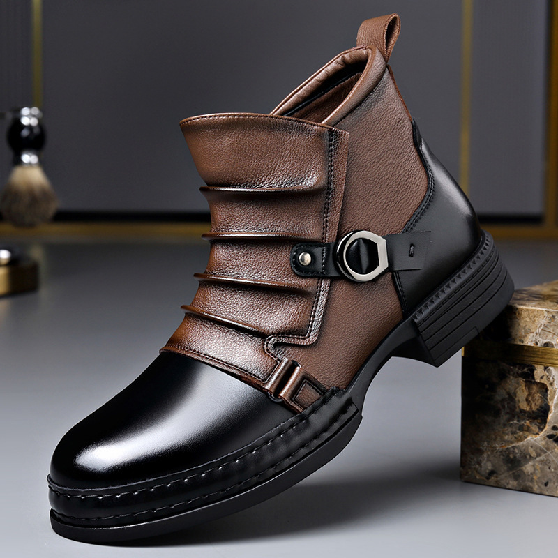 Herfst Winter Retro Enkellaars - Men'S Shoes Zipper recensie en prijs