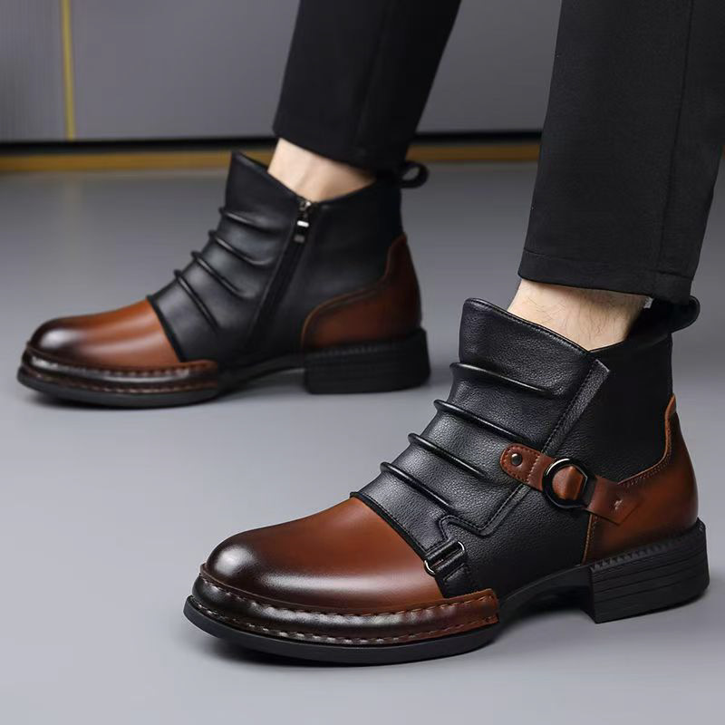 Herfst Winter Retro Enkellaars - Men'S Shoes Zipper recensie en prijs