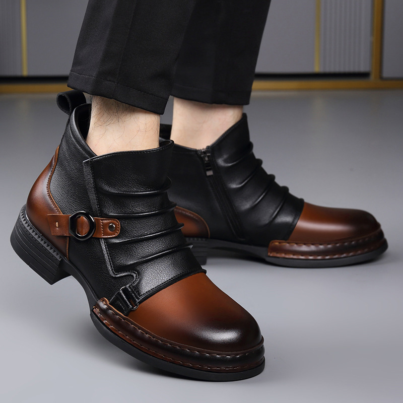 Herfst Winter Retro Enkellaars - Men'S Shoes Zipper recensie en prijs