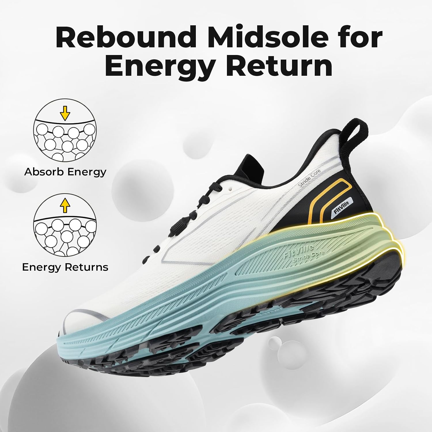 FitVille Heren Wide Fit Road R - Men'S Shoes Plantar Fasciitis recensie en prijs