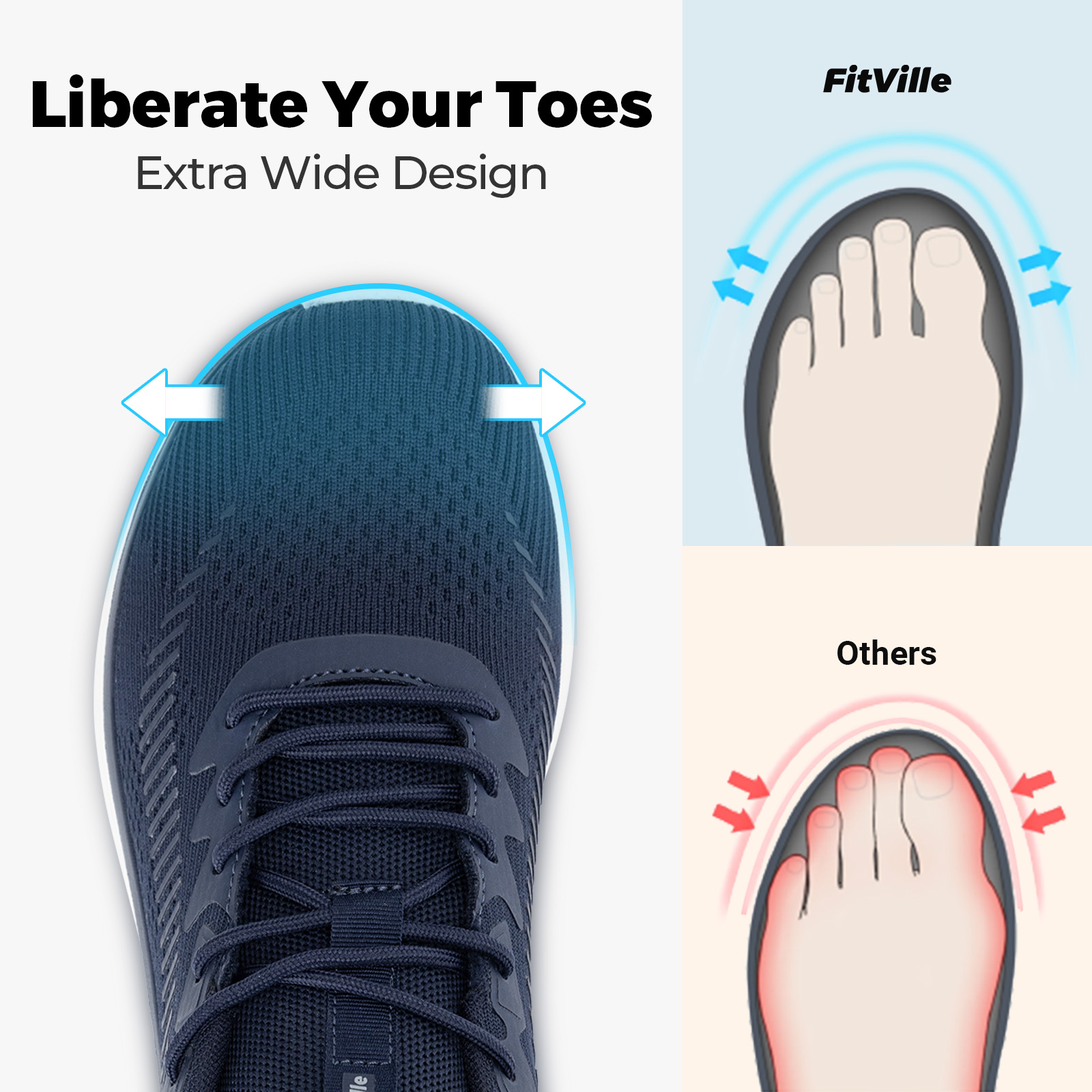 FitVille Herenwandelschoenen L - Men'S Shoes Plantar Fasciitis recensie en prijs