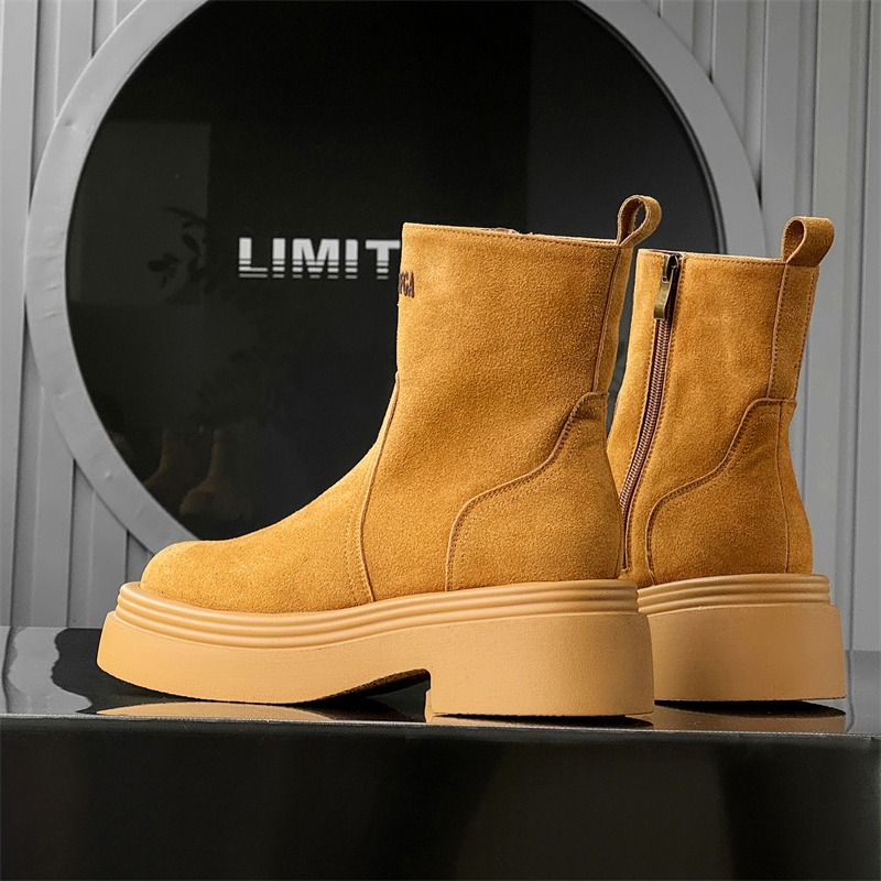 Winter Europa Amerika Retro di - Men'S Shoes Zipper recensie en prijs