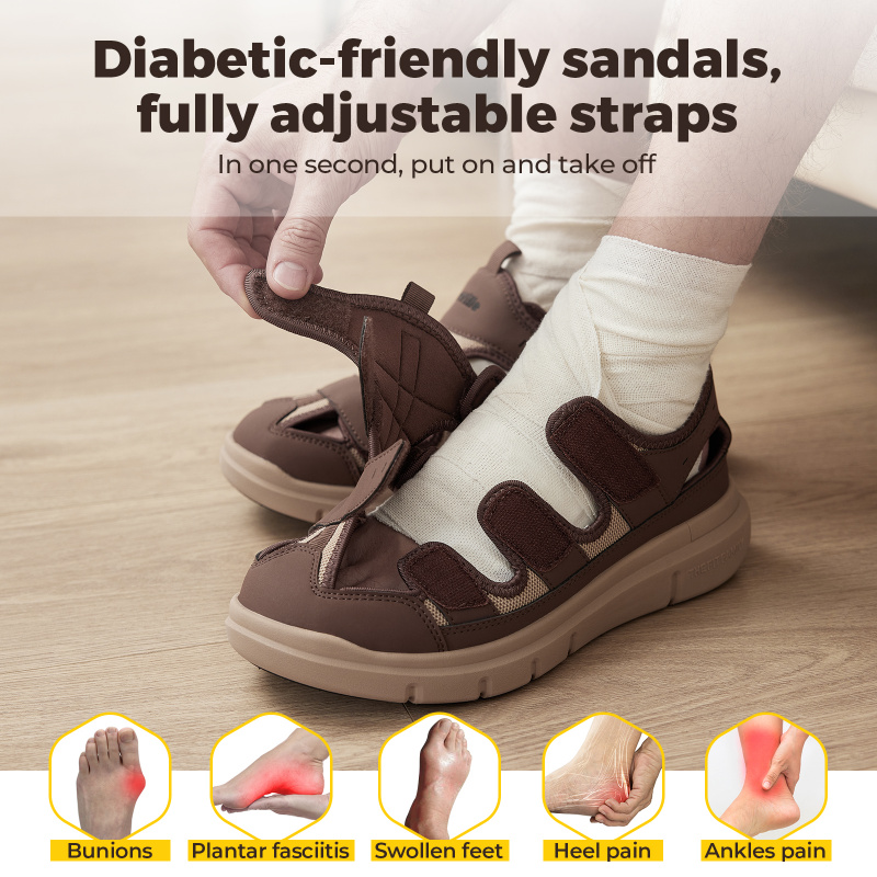 Zomer Heren Sandalen Verbrede  - Men'S Shoes Plantar Fasciitis recensie en prijs
